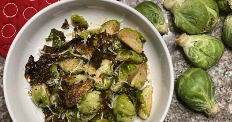 Classic Roasted Brussels Sprouts with Honey Balsamic Glaze
