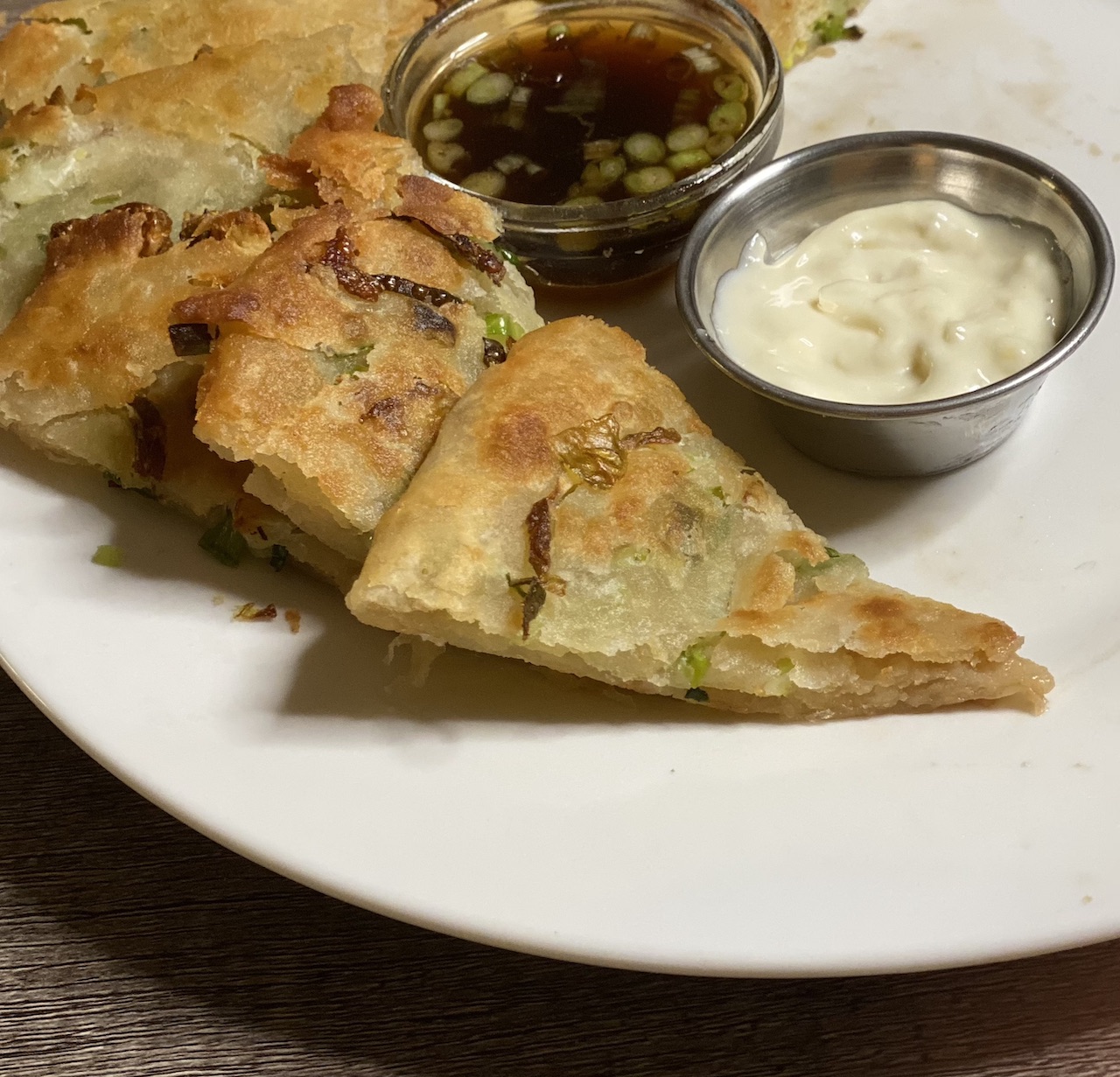Brussels Sprout and Scallion Pancakes