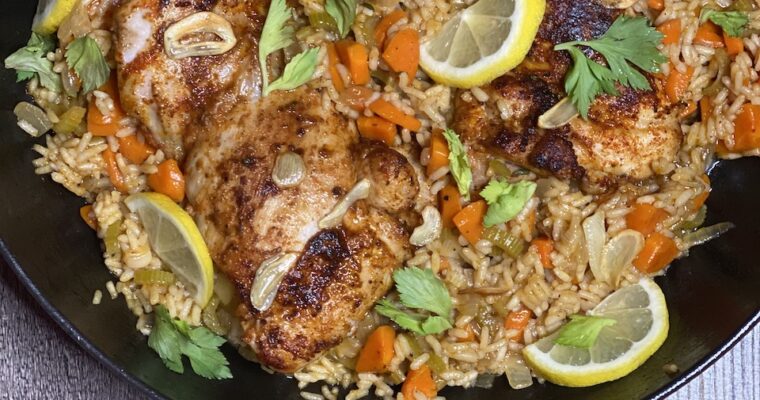 One Skillet Chicken and Rice